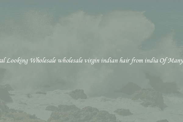 Natural Looking Wholesale wholesale virgin indian hair from india Of Many Types