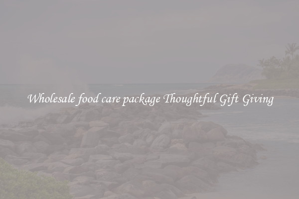 Wholesale food care package Thoughtful Gift Giving