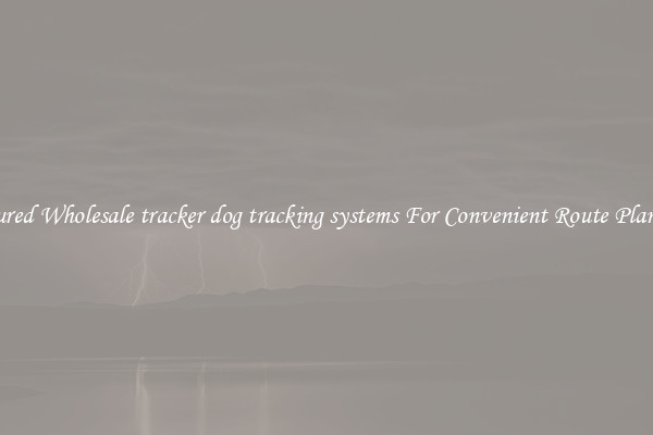 Featured Wholesale tracker dog tracking systems For Convenient Route Planning 