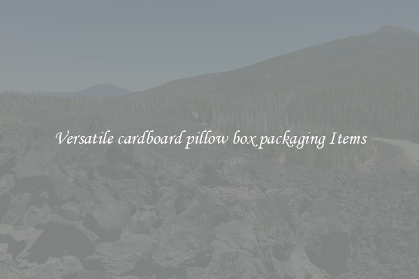 Versatile cardboard pillow box packaging Items