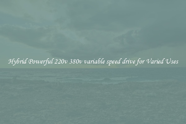 Hybrid Powerful 220v 380v variable speed drive for Varied Uses