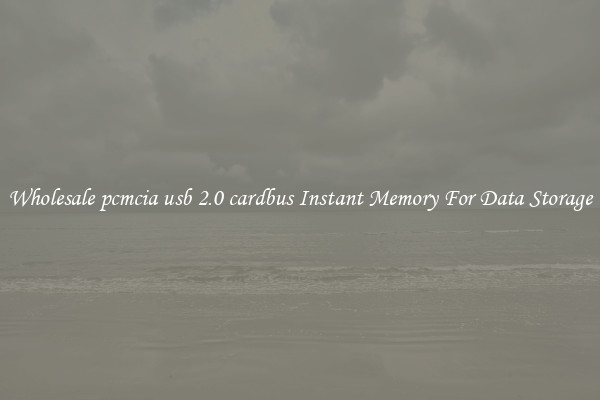Wholesale pcmcia usb 2.0 cardbus Instant Memory For Data Storage
