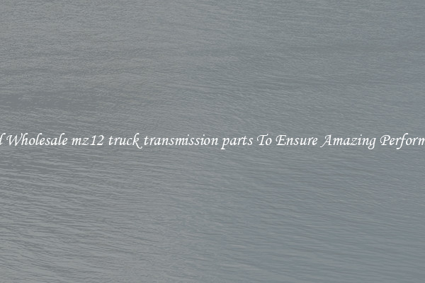 Find Wholesale mz12 truck transmission parts To Ensure Amazing Performance