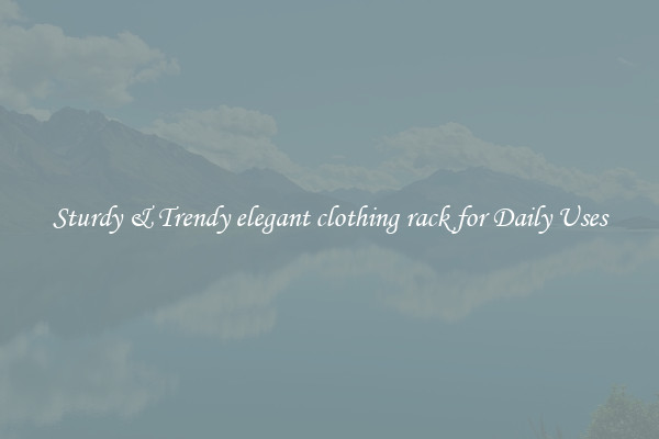 Sturdy & Trendy elegant clothing rack for Daily Uses