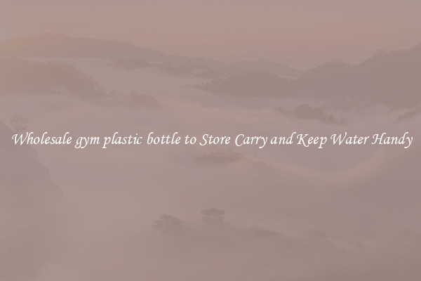 Wholesale gym plastic bottle to Store Carry and Keep Water Handy