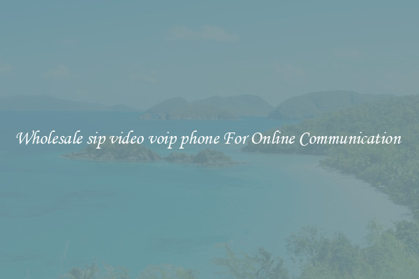 Wholesale sip video voip phone For Online Communication 
