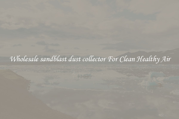 Wholesale sandblast dust collector For Clean Healthy Air